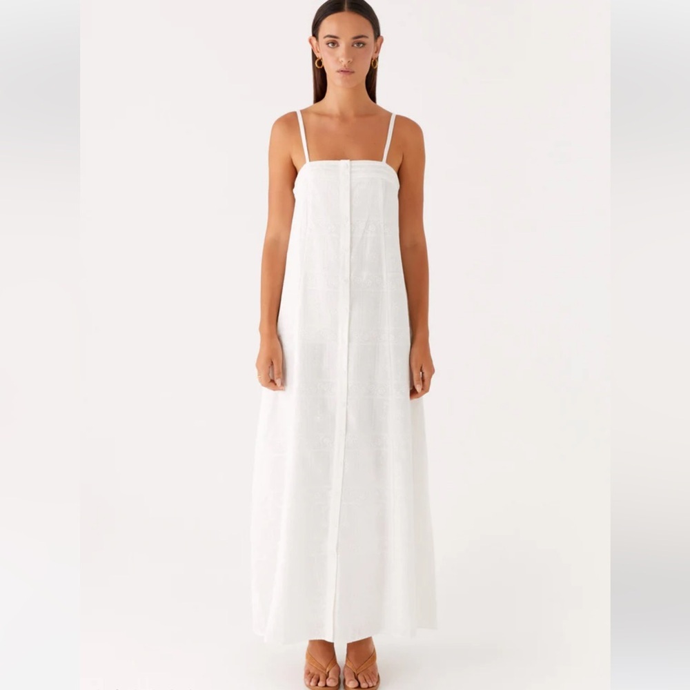 PEPPERMAYO Cole Maxi Dress in White Size US 0 - Picture 2 of 8